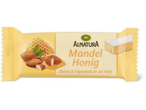 Alnatura · Barre · Bio, à l’amande et au miel 40g