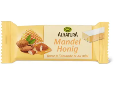 Alnatura · Barre · Bio, à l’amande et au miel 40g