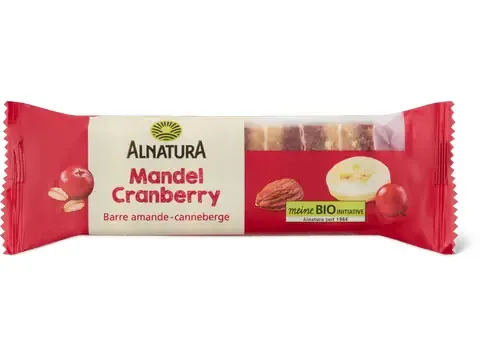 Alnatura · Barre · Bio, Amande-canneberge 75g