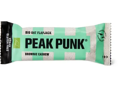 Peak Punk · Oat Flapjack · Bio, Brownie Cashew 60g