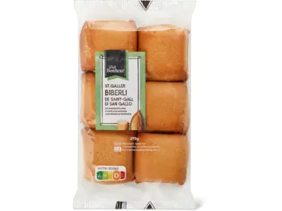 Petit Bonheur · Biberlis de St-Gall · fourrés aux amandes 270g