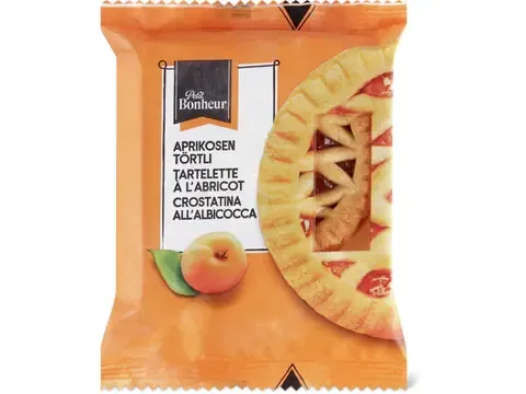 Petit Bonheur · Tartelette à l’abricot · végétalien 1.40g