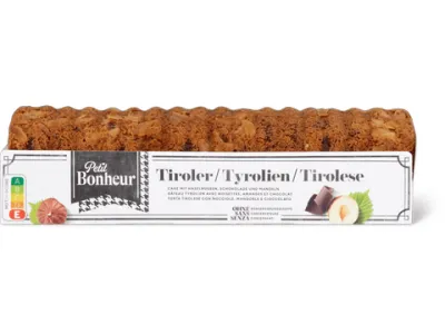 Petit Bonheur · Cake tyrolien · aux noisettes 340g