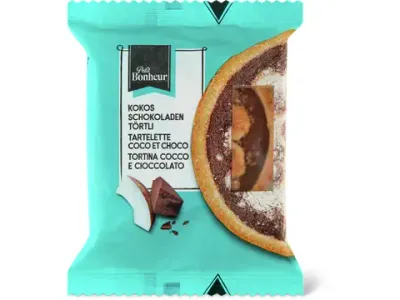 Petit Bonheur · Tartelettes au chocolat et à la noix de coco 80g