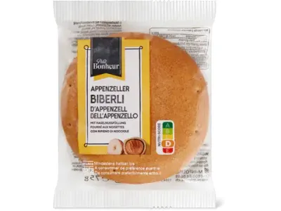 Petit Bonheur · Biberlis appenzellois · avec fourrage aux noisettes 75g