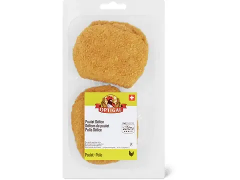 Optigal · Escalopes de poulet Délice · panées 250g