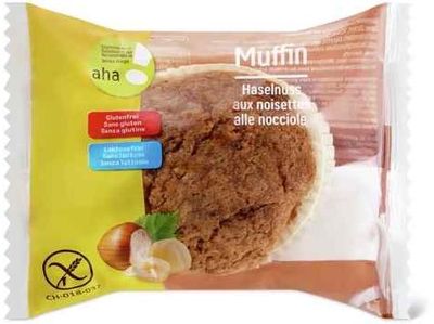 Muffin · aha!, aux noisettes, sans lactose, sans gluten 75g