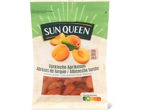 Sun Queen · Abricots de Turquie doux · séchés, dénoyautés 300g