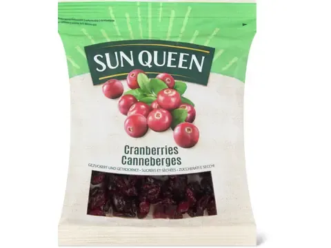 Sun Queen · Canneberges · sucrées et séchées 200g