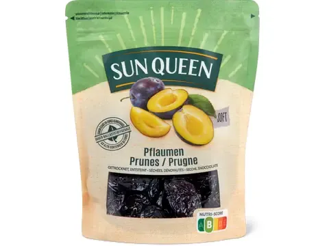 Sun Queen · Prunes moelleuses · séchés, dénoyautés 250g