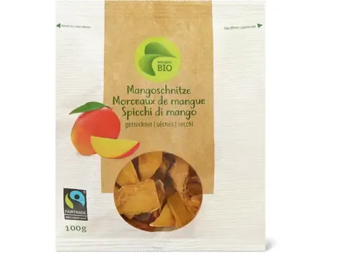 Morceaux de mangue · Bio, séchés 100g