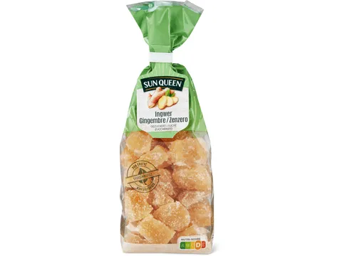 Sun Queen · Gingembre · séché et sucré 250g