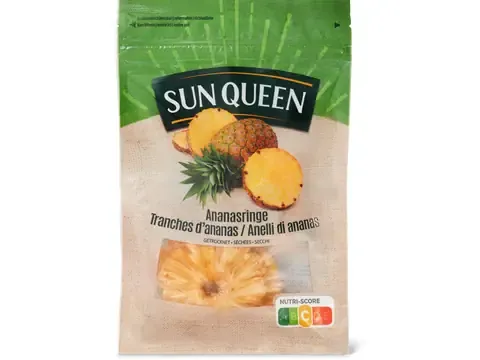Sun Queen · Tranches d’ananas · séchées 100g