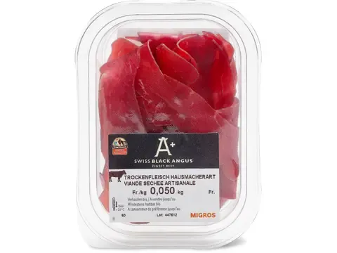Swiss Black Angus · Viande séchée Black Angus 50g