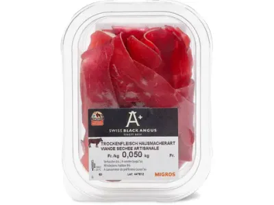 Swiss Black Angus · Viande séchée Black Angus 50g