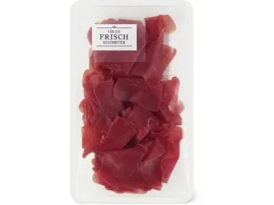Viande des Grisons · mis à la main 100g