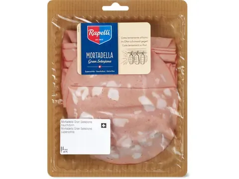Rapelli · Mortadelle · en tranches ultrafines 150g