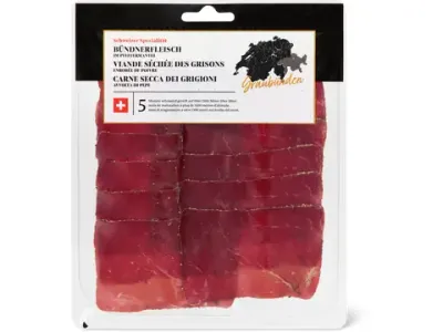 Viande séchée des Grisons · au poivre 80g