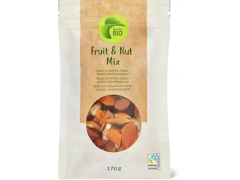 Mélange de fruits secs et noix · Bio 170g