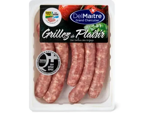 Del Maître · Saucisse à rôtir de porc · De la région 250g