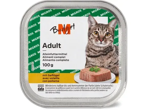 M-Budget Adult · Aliment complet · à la volaille 100g