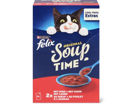 Felix Soup · Original au bœuf, poulet et à l’agneau 6x48g