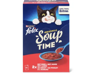 Felix Soup · Original au bœuf, poulet et à l’agneau 6x48g