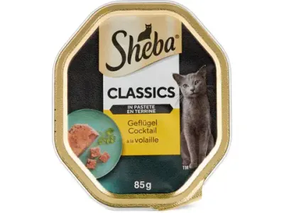 Sheba Classic · Volaille en terrine · au poulet 85g