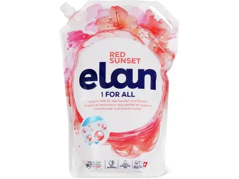 Elan · Lessive liquide · 36 lavages, Red Sunset 2l