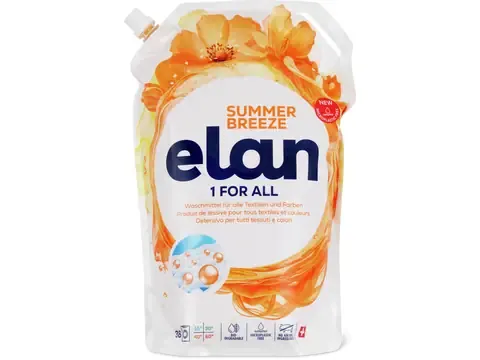 Elan · Lessive liquide · 36 lavages, Summer Breeze 2l