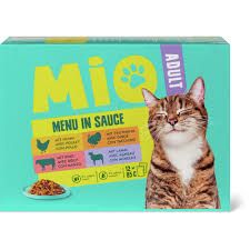 Mio · Adult Menu poulet/dinde/bœuf/agneau · en sauce 12 x 85g