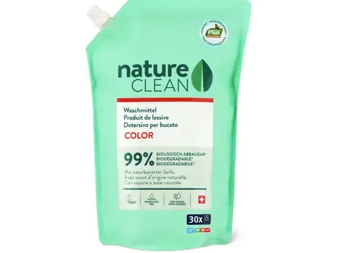 Nature Clean · Lessive liquide · Color Grapefruit, végétalien 1.5l