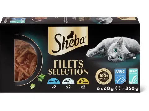 Sheba Filets · Sélection 6 x 60g