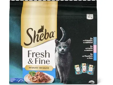Sheba Fresh &amp; Fine · Poisson 15 x 50g
