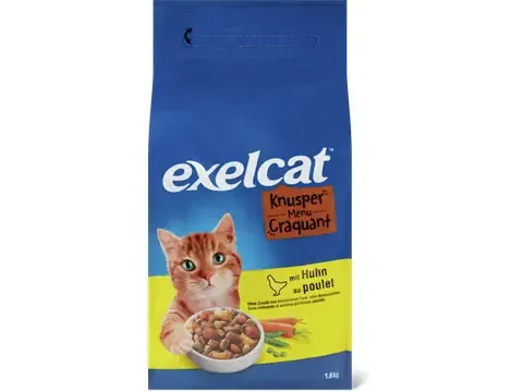 Exelcat · Menu craquant au poulet 1,9 kg