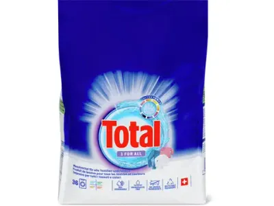 Total · Lessive en poudre · 36 lavages, 1 for all 2.16kg