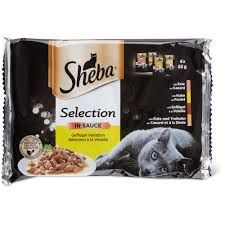 Sheba Selection in Sauce · Sélection à la volaille · canard, poulet, volaille, dinde 4 x 85g