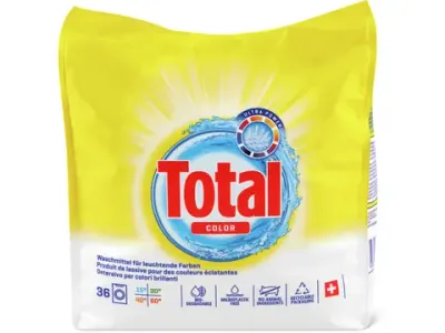 Total · Lessive en poudre · 36 lavages, Color 2.16kg