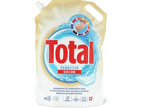 Total · Lessive liquide · 36 lavages, Color Sensitive 2l