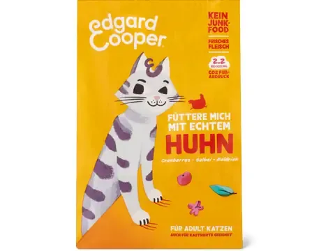 Edgard &amp; Cooper Adult · Poulet frais · Cranberries, sauge, valériane 750g