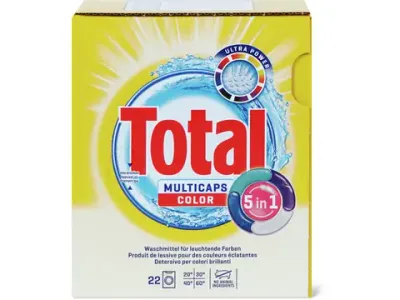 Total · Multicaps · 22 lavages, Color 22pces
