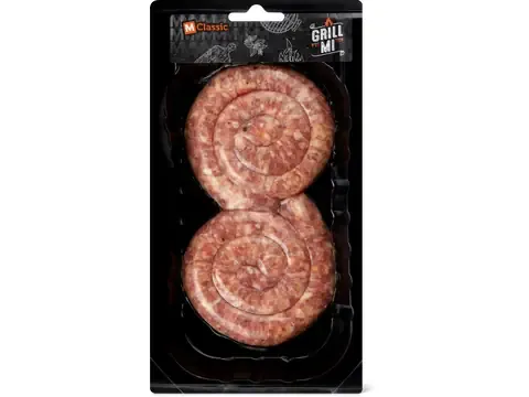 Escargot de saucisse de porc à griller 220g