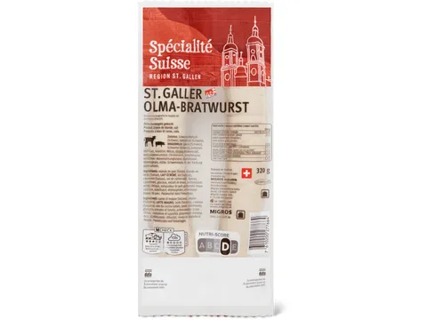 Spécialité Suisse · Saucisse à rôtir Olma IGP 2x160g