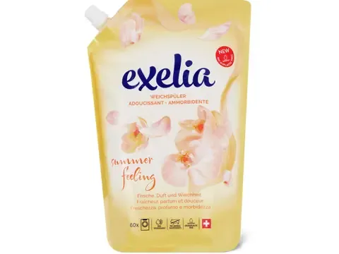 Exelia · Adoucissant liquide · Summer Feeling, 60 lavages, refill 1.5l