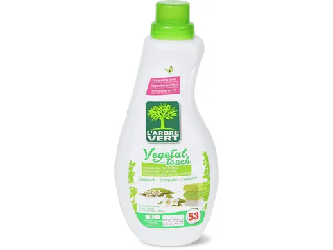 L'Arbre Vert · Assouplissant concentré · Hypoallergénique, 53 lavages 800ml