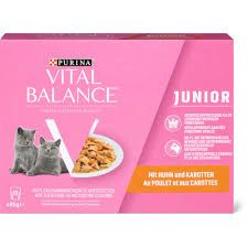 Vital Balance · Junior · au poulet et aux carottes 12x85g