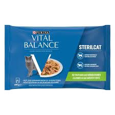 Vital Balance · Sterilcat · à la dinde et aux haricots verts 4 x 85g