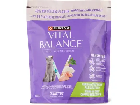 Vital Balance · Sensitive · riche en dinde 450 g
