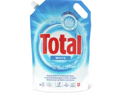 Total · Lessive liquide · 36 lavages, White 2l