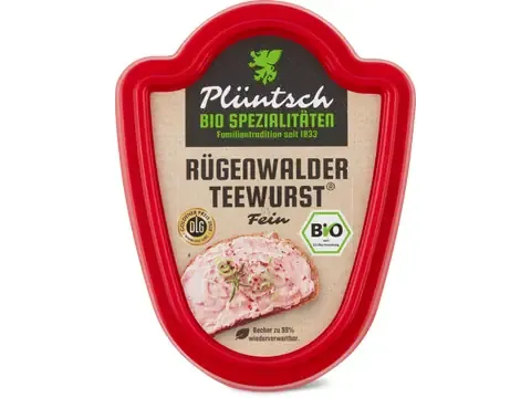 Rügenwalder · Pâte de viande à tartiner fumée · Bio, fine 125g
